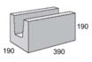 Masonry Block 20-12 Trough Beam 390L x 190W x 190H mm
