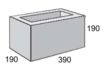 Masonry Block 20-925 SINGLE CORE 390L x 190W x 190H mm (MTO)