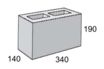 Masonry Block 15-22 7/8 Closure 390L x 140W x 190H mm