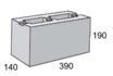 Masonry Block 15-42 Channel 390L x 140W x 190H mm