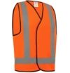 Safety Vest Orange H/Back Reflective Tape