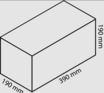 ***Masonry Block 20-31 Grey Solid 390L x 190W x 190H mm