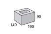 ***Masonry Block 15-73 1/2 Half Height 190L x 140W x 90H mm