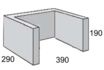 Masonry Block 30-45 CLEANOUT 390L x 290W x 190H mm