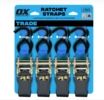 Ratchet Tie Downs 25mm Wide 250KGLC