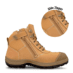 Zip Sided Ankle Boot Wheat Colour 34 series 34662