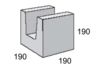 Masonry Block 20-13 Half Lintel 190L x 190W x 190H mm