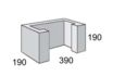 Masonry Block 20-45 CLEAN OUT BLOCK 390L x 190W x 190H mm