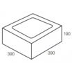40.925 390mm Grey Standard (390 x 190 x 390)