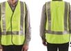 Safety Vest Yellow H/Back Reflective Tape