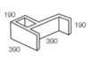Masonry Block 20-60 BONDED PILASTER 390L x 190/200W x 190H mm