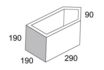 Masonry Block 20-739 45Deg Squint 290/90L x 190W x 190H mm