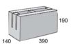 Masonry Block 15-20 Knock Out Bond Beam 390L x 140W x 190H mm