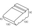 Masonry Block 20-40 SillL 190L x 190W x 40H mm