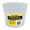 Plastic Liners for 2.5L Metal Paint Bucket (3 Pack)