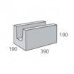 20.12 Trough Block (190 x 390 x 190)