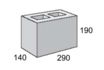 Masonry Block 15-02 3/4 Block 290L x 140W x 190H mm