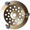 Grinder Cup Wheel 7"- Arrow Star 3 Seg PCD - VHF (GOLD) G25